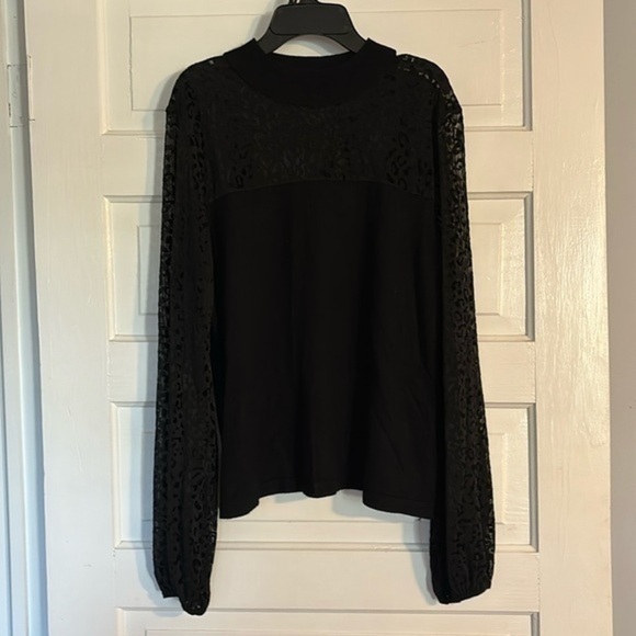 August Silk Sheer Leopard Turtleneck - Picture 1 of 6